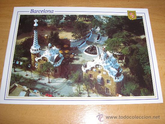 Postales: barcelona-parque g&uuml;ell-gaudi. - Foto 1