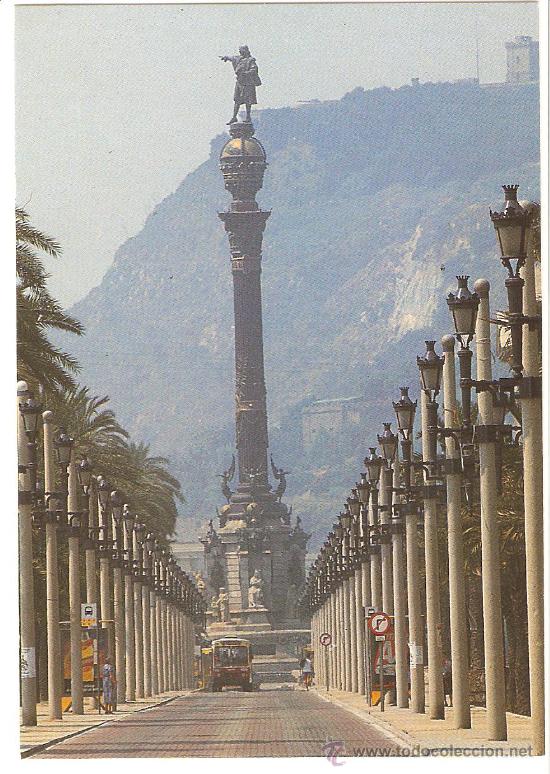 Postales: BARCELONA. PASEO DE COLON - Foto 1
