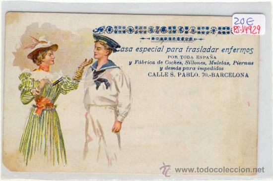 Postkarten: (PS-14929)POSTAL PUBLICITARIA DE BARCELONA-CASA ESPECIAL PARA TRASLADAR ENFERMOS