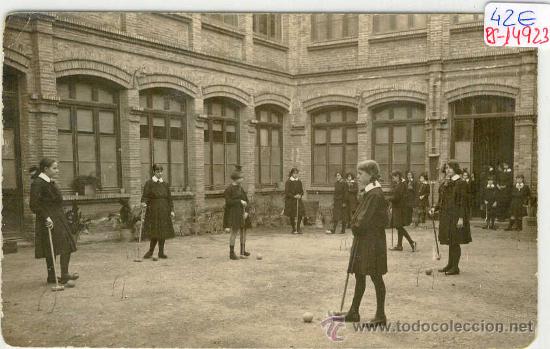 Postcards: (PS-14923)POSTAL FOTOGRAFICA DE BARCELONA-COLEGIO DE HORTA.JUEGO DE PELOTA