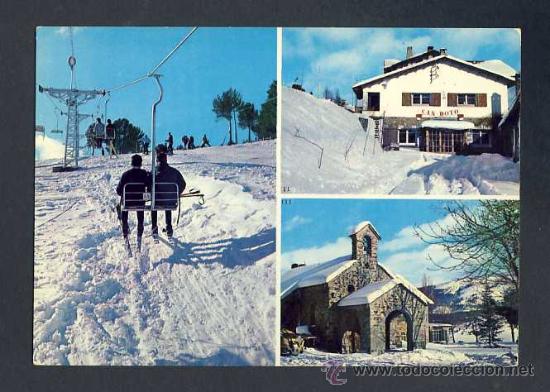 Postales: Postal de LA MOLINA: 3 vistes. Esqui (Ed.Sicilia num.4)