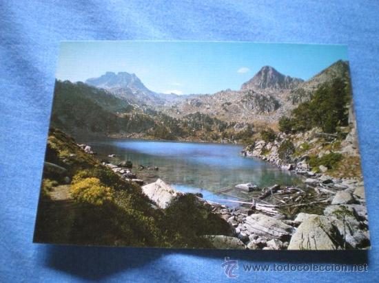 Postales: POSTAL LERIDA PUERTO BONAIGUA ESTANY ST GERBER Y MACIZO COLLADO Y PIC SABUREDO NO CIRCULADA