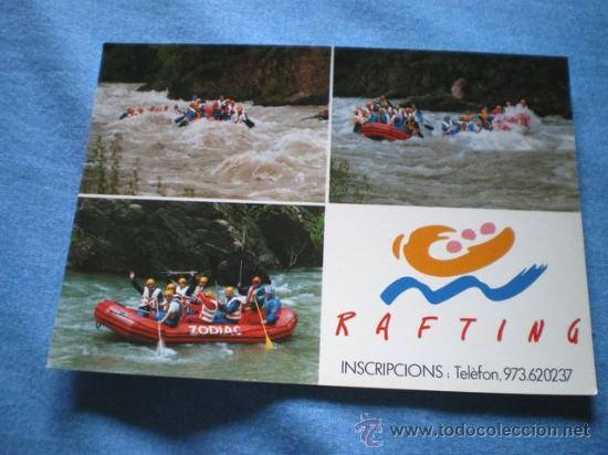Postales: POSTAL SORT ESPORTS D'AVENTURA DEL PIRINEU PALLARS SOBIRA RAFTING NO CIRCULADA