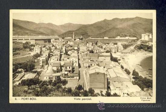 Postales: Postal de PORTBOU: ista parcial (Fotos Meli num.8)