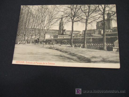Postales: ENTRADA DEL PARQUE DE LA DEHESA - GERONA - - Foto 1