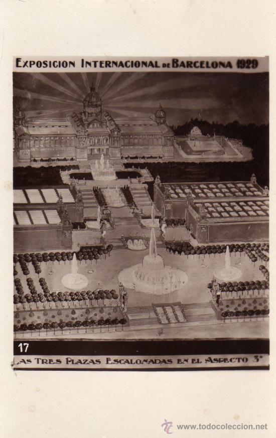 Postales: &iexcl; PARECE SER! FOTOGRAFIA DEL PROYECTO DE LA EXPOSICION INTERNACIONAL DE BARCELONA,1929.