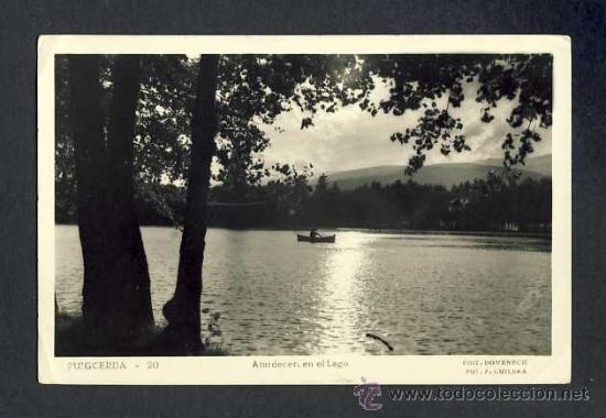 Postales: Postal de PUIGCERDA: Capvespre al llac (Ed.Domenech num.20)