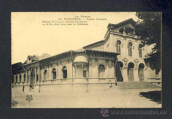Postales: Postal de PUIGCERDA: Casino ceret&agrave; (MTIL num.535)