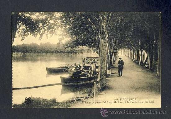 Postales: Postal de PUIGCERDA: El llac i passeig del llac (MTIL num.559)