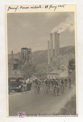 Postcards: GARRAF. CURSA CICLISTA. 21 DE JUNY 1936. (POSTAL FOTOGR&Aacute;FICA) CICLISMO.