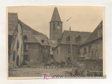 Postkarten: VALL D'ARAN. VALLE DE ARAN. SALARD&Uacute;. PLAZA. 1945.