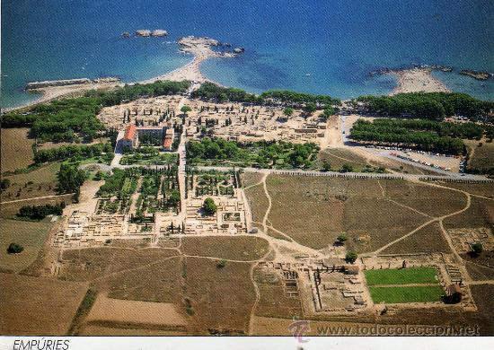 Postales: COSTA BRAVA AMPURIAS,COLONIA GRIEGA D'EMPORION,600 A&Ntilde;OS ANTES DE CRISTO