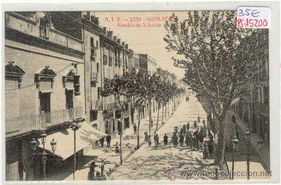 Postkarten: (PS-15200)POSTAL DE IGUALADA-RAMBLA S.ISIDRO