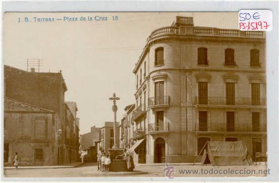Postcards: (PS-15197)POSTAL FOTOGRAFICA DE TARRASA-PLAZA DE LA CRUZ