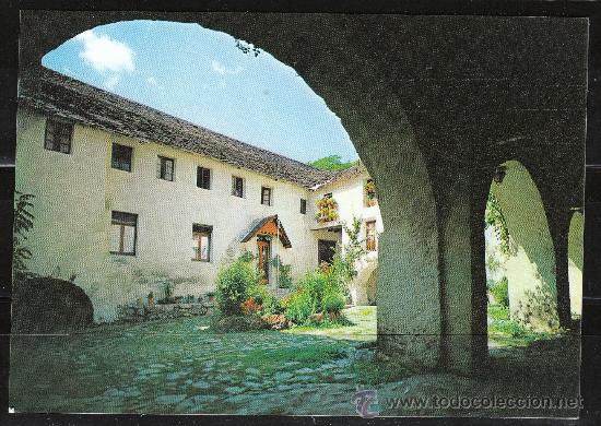 Postales: PIRINEOS CENTRALES. CALDAS DE BOHI. PATIO DEL HOTEL CALDAS