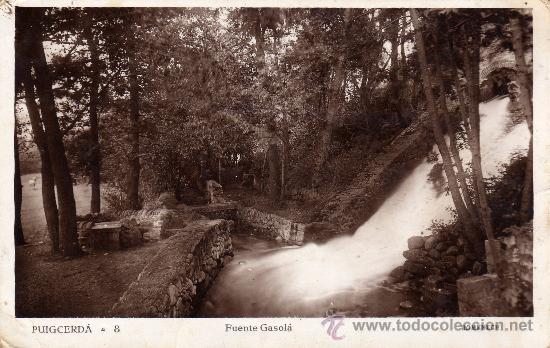 Postales: POSTAL FOTOGRAFICA DE PUIGCERDA,FUENTE GASOLA