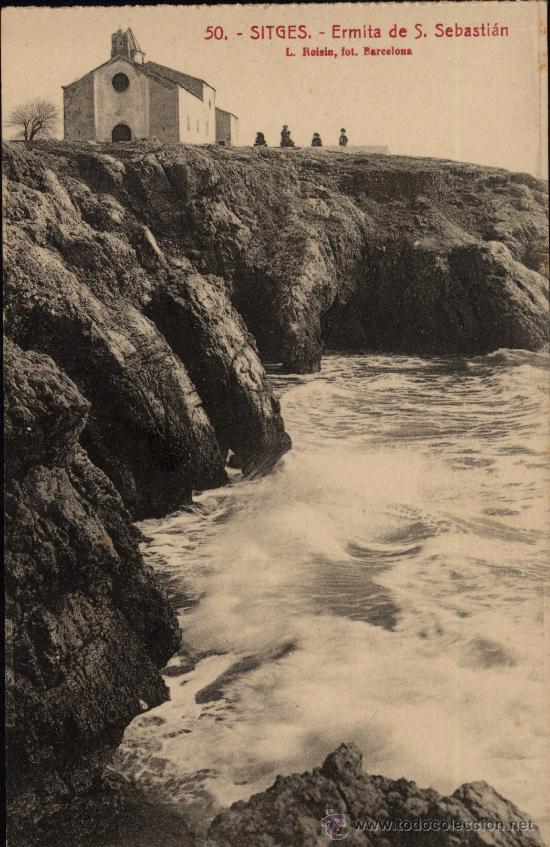 Postales: Sitges : Ermita de S.Sebasti&aacute;n - Foto 1