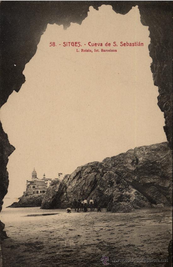 Postales: Sitges : Cueva de S.Sebastian - Foto 1