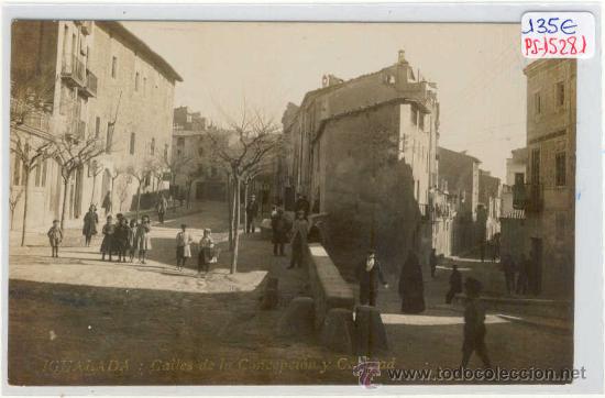 Postcards: (PS-15281)POSTAL FOTOGRAFICA DE IGUALADA-CALLES DE LA CONCEPCION Y CARIDAD