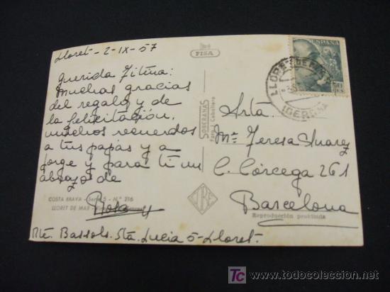 Postales: COSTA BRAVA - LLORET DE MAR - - Foto 2