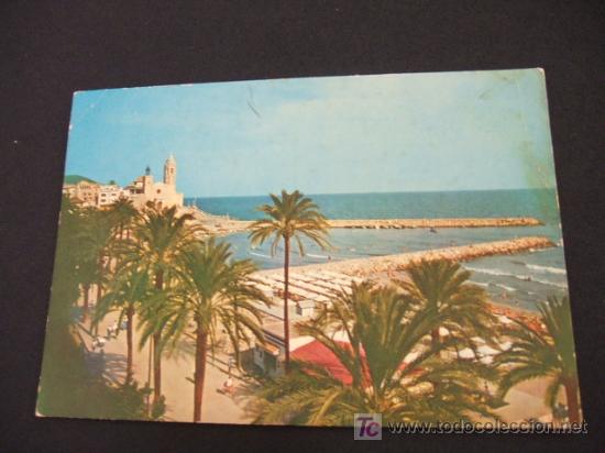 Postales: SITGES - PLAYA Y PUNTA - - Foto 1
