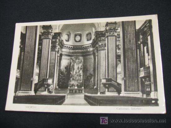 Postales: VICH - CATEDRAL - INTERIOR - - Foto 1