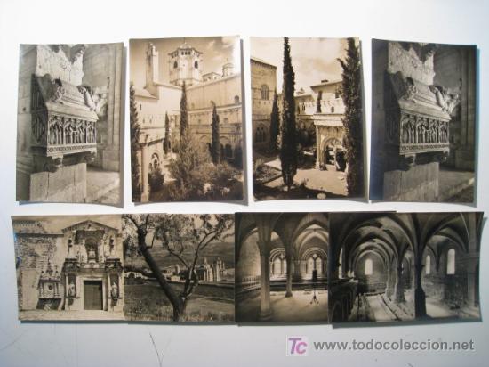 Postales: REAL MONASTERIO DE POBLET - LOTE 8 POSTALES