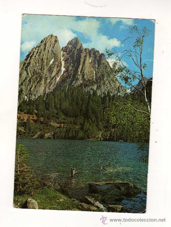 Postales: TARJETA POSTAL DEL PALLARS (PIRINEO DE L&Eacute;RIDA): ESPOT,LAGO SAN MAURICIO Y MONTE DE ELS ENCANTATS