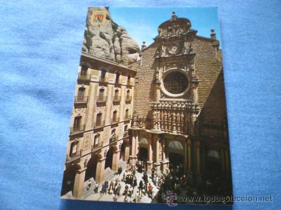 Postkarten: POSTAL MONTSERRAT ATRIO DE LA BASILICA NO CIRCULADA