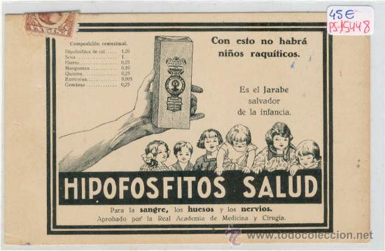 Postkarten: (PS-15448)POSTAL DE PUBLICITARIA DE TORTOSA-HIPOFOSFITOS SALUD