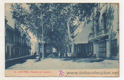 Postales: MATAR&Oacute;. RAMBLA DE CASTELAR. (ED. THOMAS) - Foto 1