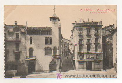 Postales: RIPOLL. PLA&Ccedil;A DEL MERCAT. (L. ROISIN) - Foto 1