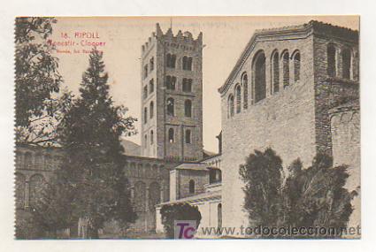 Postales: RIPOLL. MONESTIR. CLOQUER. (L. ROISIN). - Foto 1