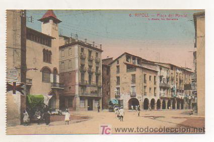 Postales: RIPOLL. PLA&Ccedil;A DEL MERCAT. (L. ROISIN). - Foto 1