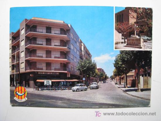 Postales: POSTAL CORNELLA: LA RAMBLA Y DETALLE - Foto 1