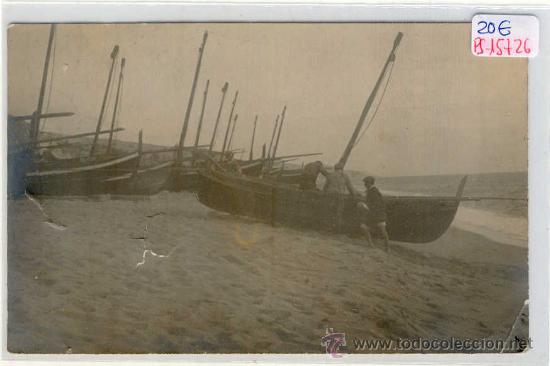 Postkarten: (PS-15726)POSTAL FOTOGRAFICA DE CALDETAS-BARCAS DE PESCADORES