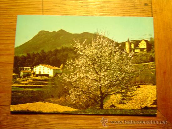 Postales: Interesante postal de San Hilario Sacalm.- Villavechia y monta&ntilde;a de S. Miguel de Solterra.