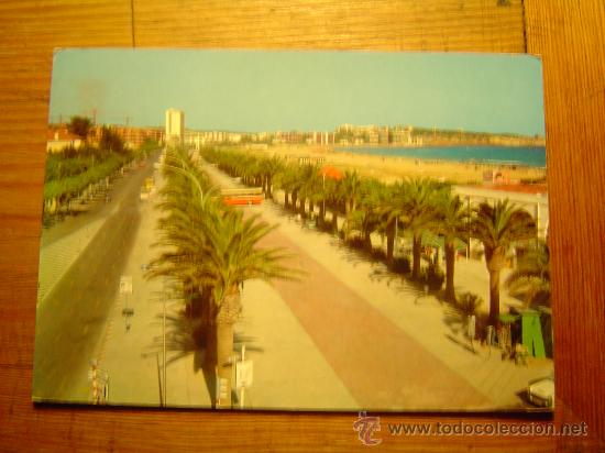Postales: Interesante postal de Salou.-Playa