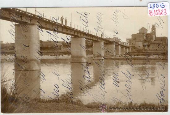 Postkarten: (PS-15823)POSTAL FOTOGRAFICA DE TORRES DE SEGRE(LLEIDA)-VISTA DEL PUENTE