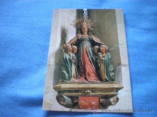 Postais: POSTAL SANTA MARIA DE VALLBONA TERRACOTTA DE PERE JOHAN SALA CAPITULAR S. XV NO CIRCULADA