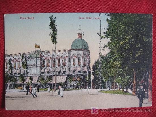 Postales: BARCELONA - GRAN HOTEL COLON - Foto 1