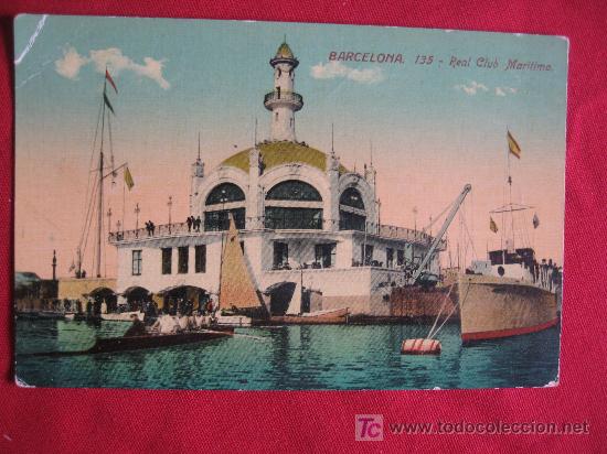 Postales: BARCELONA - REAL CLUB MARITIMO - Foto 1