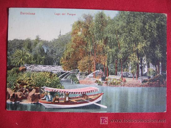 Postales: BARCELONA - LAGO DEL PARQUE, - Foto 1