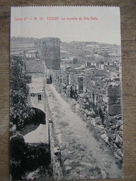 Postales: postal tossa la muralla de vila-vella - Foto 1