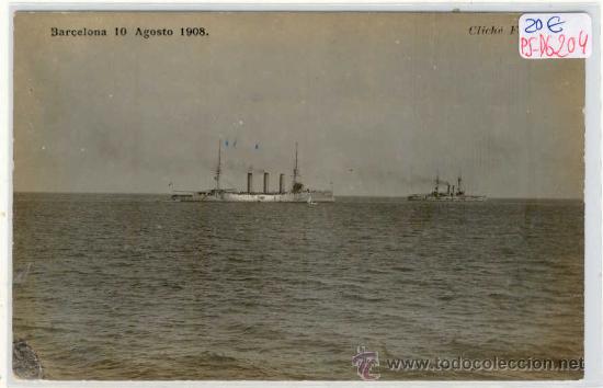Postkarten: (PS-16204)POSTAL FOTOGRAFICA DE BARCELONA-MANIOBRAS 10 DE AGOSTO 1908