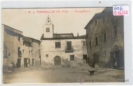 Postcards: (PS-16210)POSTAL FOTOGRAFICA DE TORRELLAS DE FOIX-PLAZA MAYOR