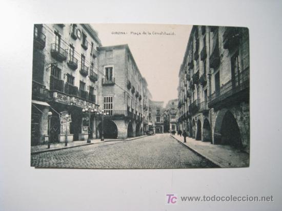 Postales: POSTAL GIRONA: PLA&Ccedil;A DE LA CONSTITUCIO (MUMBRU) - Foto 1
