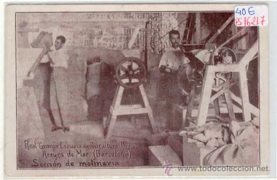 Postkarten: (PS-16217)POSTAL DE ARENYS DE MAR-REAL GRANJA ESCUELA DE AVICULTURA PARAISO.SECCION DE MOLINERIA