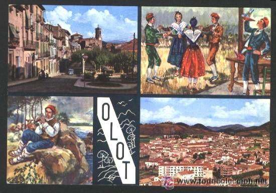 Postales: B-0198- CATALU&Ntilde;A TIPICA. OLOT - Foto 1