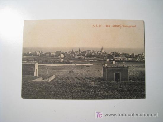 Postales: POSTAL SITGES: VISTA GENERAL (ATV) - Foto 1